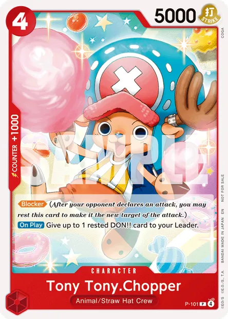 Tony Tony.Chopper, One Piece card P-101 — Promotion card set