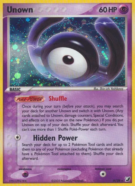 Zarbi, carte Pokémon EXU H — extension EX Forces Cachées Collection Zarbi