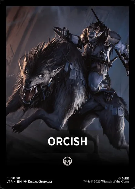 Orcish, Magic card FLTR 8 — Tales of Middle-earth Front Cards set