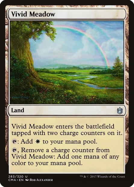 Vivid Meadow, Magic card CMA 283 — Commander Anthology set