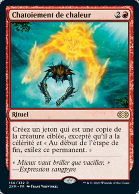 Chatoiement de chaleur, carte Magic 2XM 130 — extension Double Masters