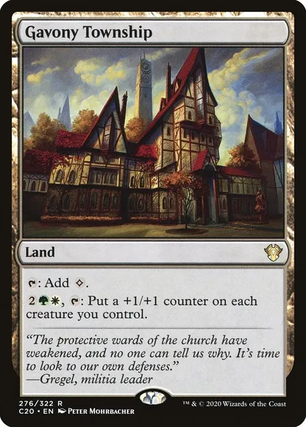 Gavony Township, Magic card C20 276 — Commander 2020 set