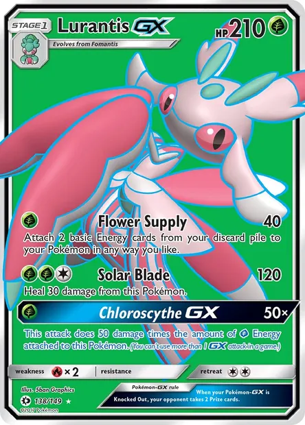 Lurantis GX, Pokémon card SUM 138 — Sun & Moon set