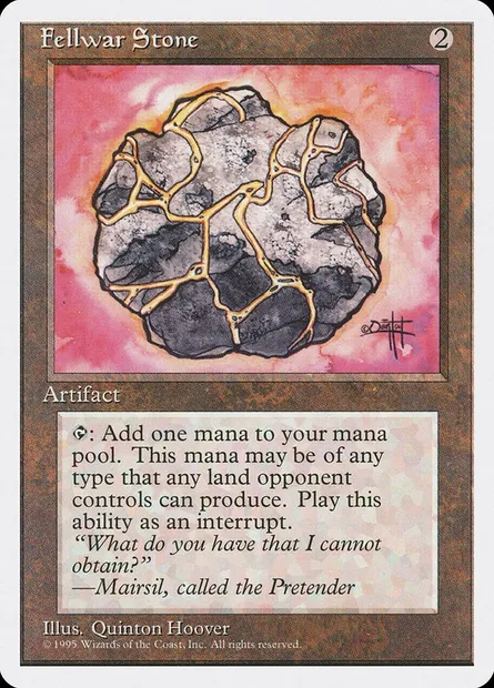 Fellwar Stone, Magic card 4ED 319 — Fourth Edition set