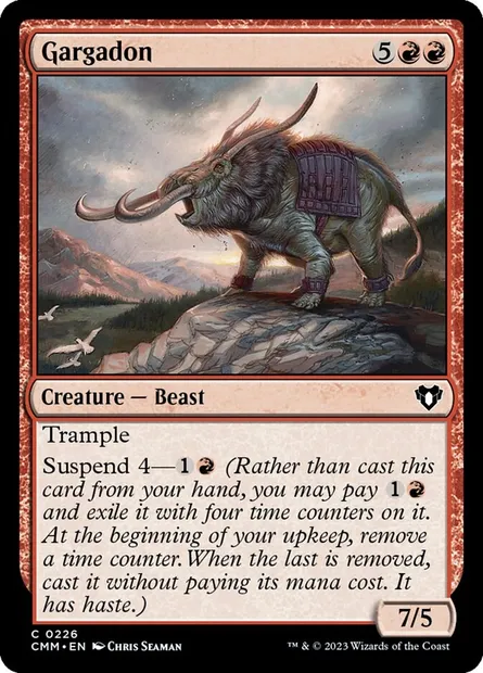 Gargadon, Magic card CMM 226 — Commander Masters set