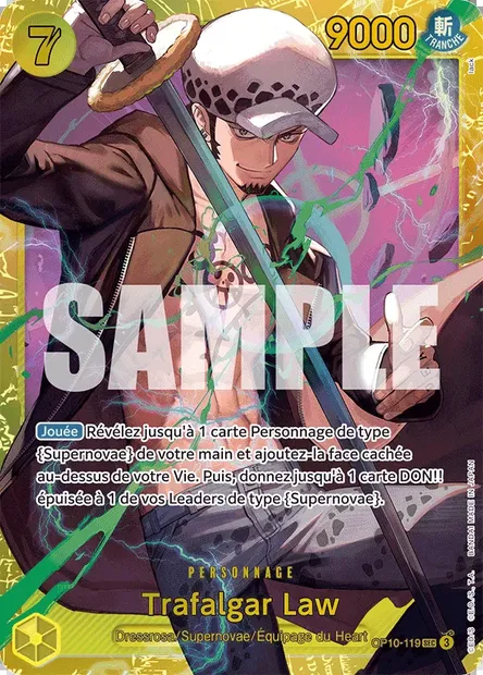 Trafalgar Law, carte One Piece OP10-119 — extension SANG ROYAL