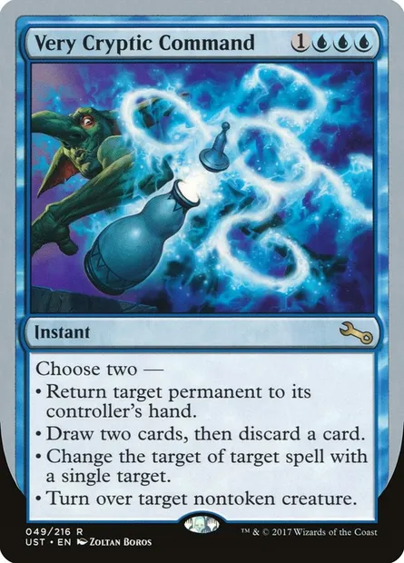 Very Cryptic Command, Magic card UST 49d — Unstable set