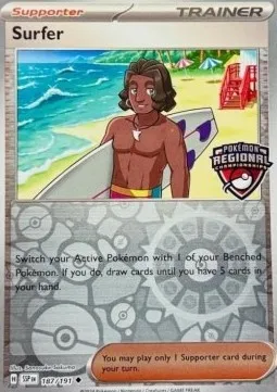 Surfeur, carte Pokémon LGP 187 — extension League Promos