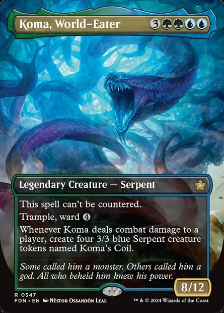 Koma, World-Eater, Magic card FDN 347 — Foundations set