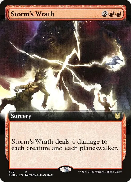 Colère de la tempête, carte Magic THB 322 — extension Theros Beyond Death