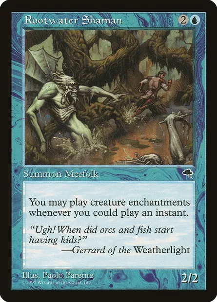 Rootwater Shaman, Magic card TMP 84 — Tempest set
