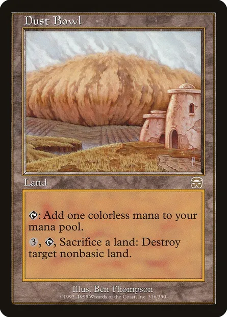 Dust Bowl, Magic card MMQ 316 — Mercadian Masques set