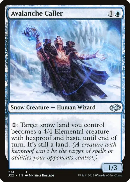 Avalanche Caller, Magic card J22 274 — Jumpstart 2022 set