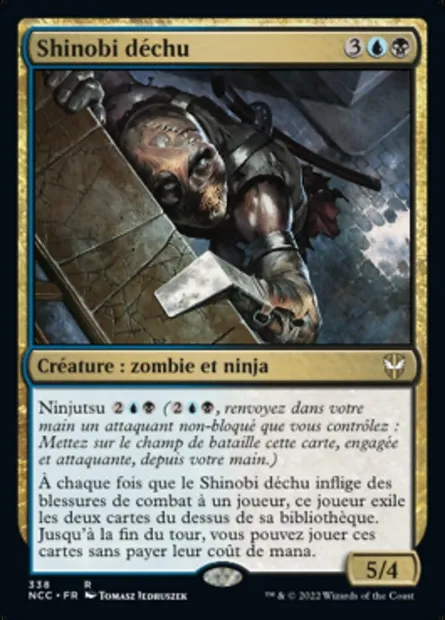Shinobi déchu, carte Magic NCC 338 — extension New Capenna Commander