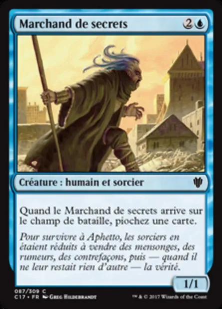 Marchand de secrets, carte Magic C17 87 — extension Commander 2017