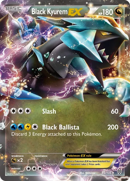 Black Kyurem-EX, Pokémon card PLS 95 — Plasma Storm set
