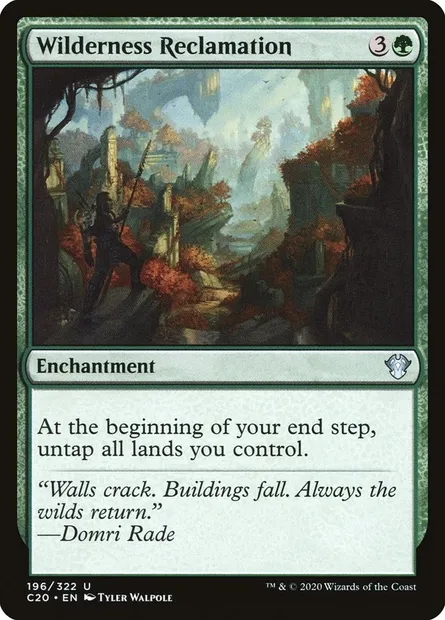 Wilderness Reclamation, Magic card C20 196 — Commander 2020 set