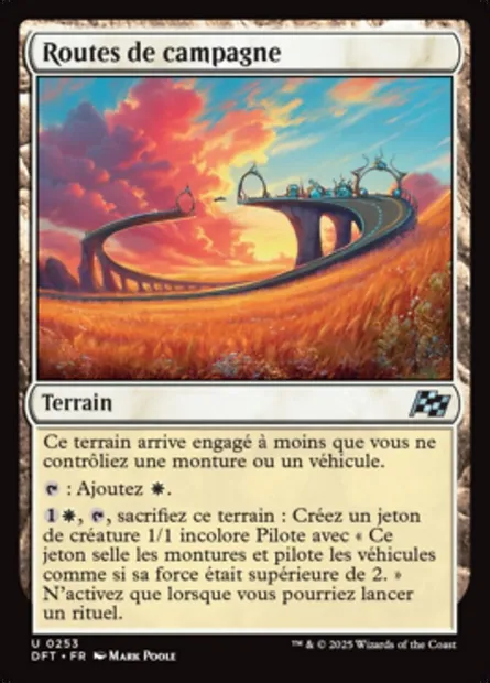 Routes de campagne, carte Magic DFT 253 — extension Aetherdrift