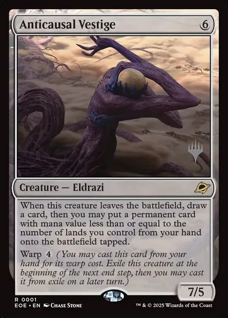 Vestige anticausal, carte Magic PEOE 1p — extension Edge of Eternities Promos