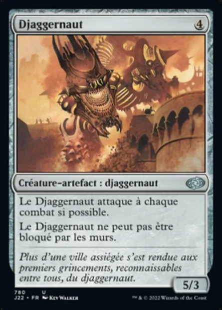 Djaggernaut, carte Magic J22 780 — extension Jumpstart 2022