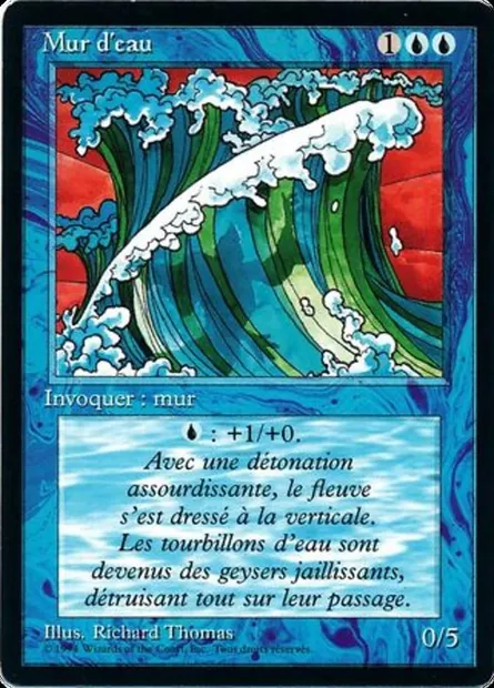 Mur d'eau, carte Magic FBB 91 — extension Foreign Black Border