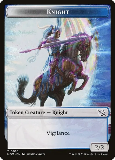 Knight, carte Magic TMOM 10 — extension March of the Machine Tokens