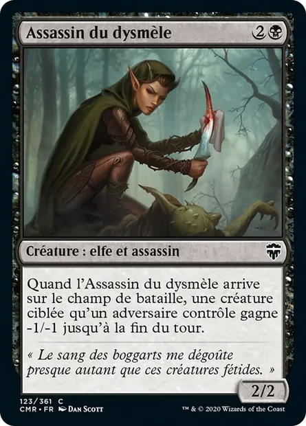 Assassin du dysmèle, carte Magic CMR 123 — extension Commander Legends