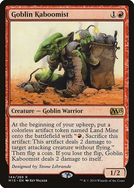 Goblin Kaboomist, Magic card M15 144 — Magic 2015 set