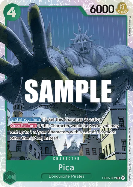Pica, carte One Piece OP05-032 — extension AWAKENING OF THE NEW ERA
