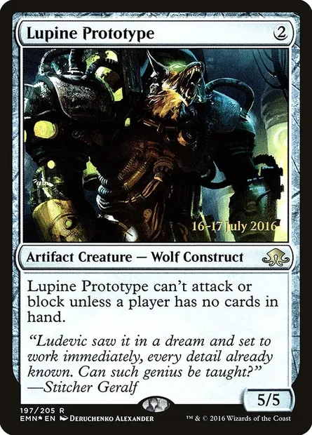 Lupine Prototype, Magic card PEMN 197s — Eldritch Moon Promos set