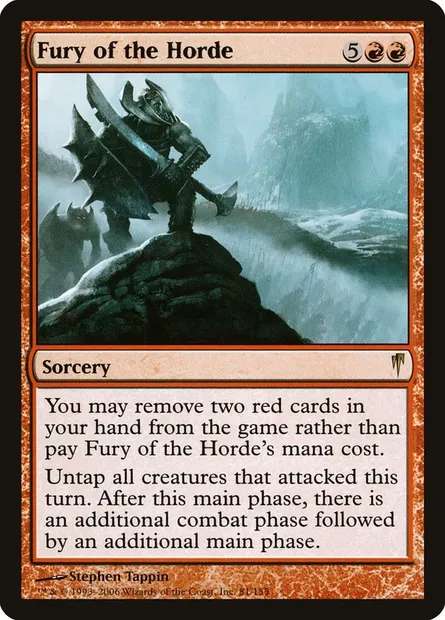Fureur de la horde, carte Magic CSP 81 — extension Souffle glaciaire