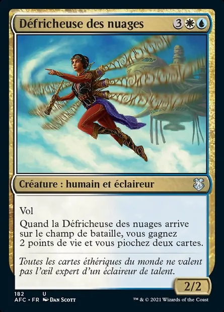 Défricheuse des nuages, carte Magic AFC 182 — extension Forgotten Realms Commander