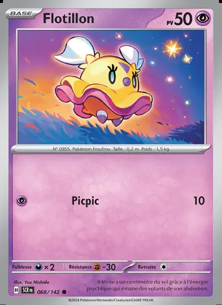 Flotillon, carte Pokémon SCR 068 — extension Couronne Stellaire
