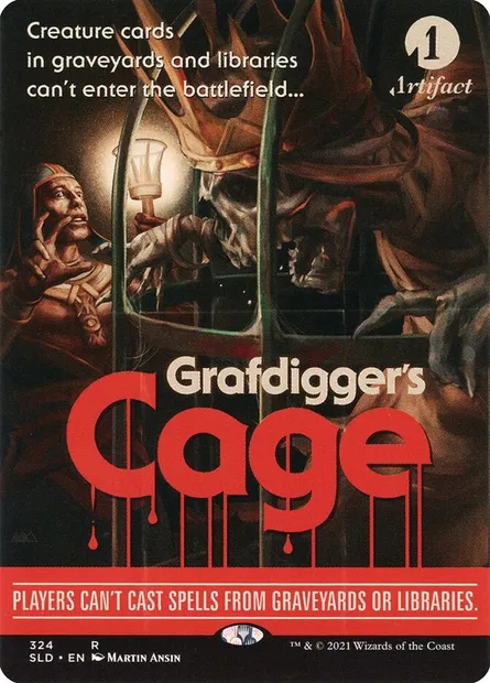 Grafdigger's Cage, Magic card SLD 324 — Secret Lair Drop set