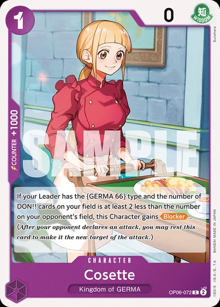 Cosette, carte One Piece OP06-072 — extension ONE PIECE CARD THE BEST