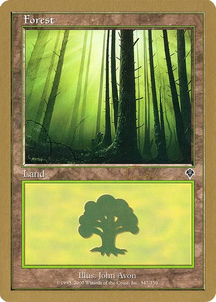 Forêt, carte Magic WC01 jt347 — extension World Championship Decks 2001
