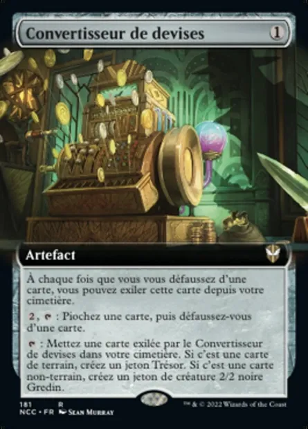 Convertisseur de devises, carte Magic NCC 181 — extension New Capenna Commander