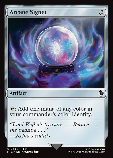 Arcane Signet, Magic card FIC 332 — Final Fantasy Commander set
