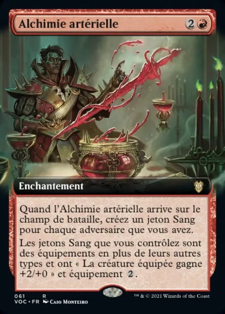Alchimie artérielle, carte Magic VOC 61 — extension Crimson Vow Commander