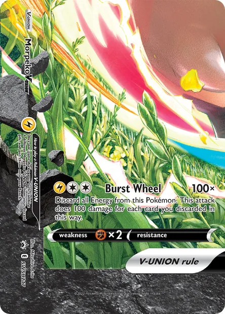 Morpeko V-UNION, Pokémon card SWSH 217 — SWSH Black Star Promos set