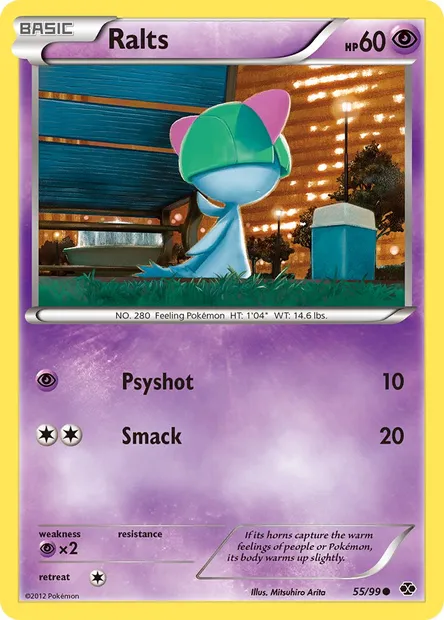 Ralts, Pokémon card NXD 55 — Next Destinies set