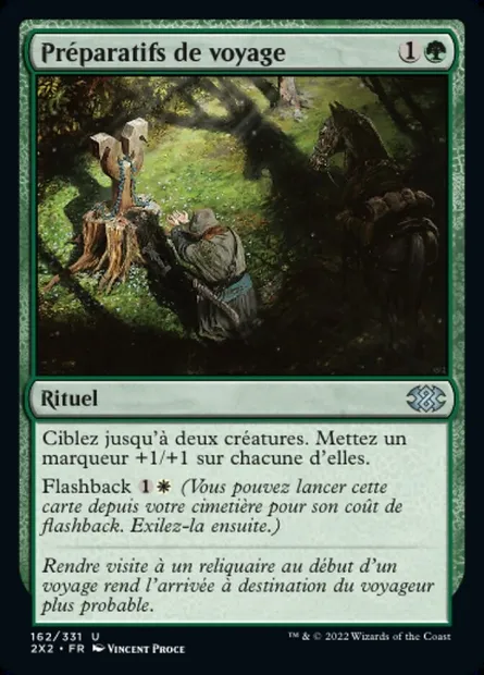 Préparatifs de voyage, carte Magic 2X2 162 — extension Double Masters 2022