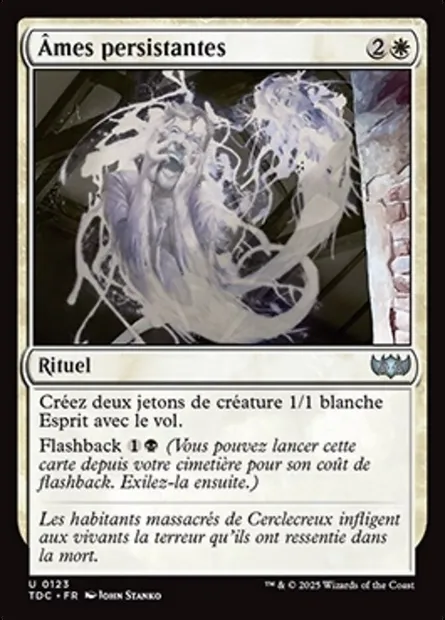 Âmes persistantes, carte Magic TDC 123 — extension Tarkir: Dragonstorm Commander