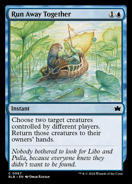 Run Away Together, Magic card BLB 67 — Bloomburrow set