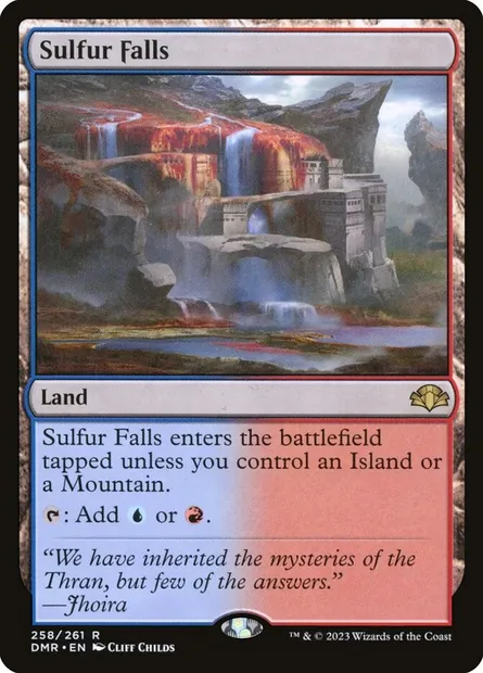 Sulfur Falls, Magic card DMR 258 — Dominaria Remastered set