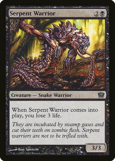 Serpent Warrior, Magic card 9ED 162★ — Ninth Edition set