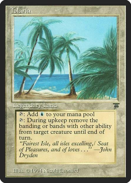 Tolaria, carte Magic LEG 308 — extension Legends