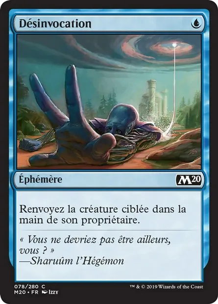 Désinvocation, carte Magic M20 78 — extension Core Set 2020