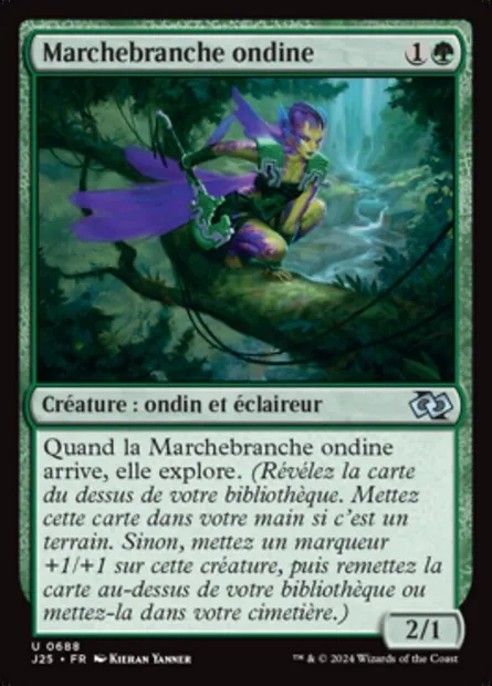Marchebranche ondine, carte Magic J25 688 — extension Foundations Jumpstart