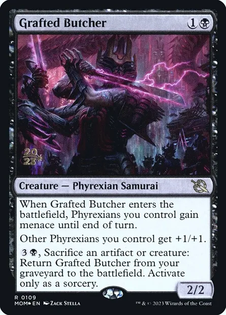 Grafted Butcher, Magic card PMOM 109s — March of the Machine Promos set